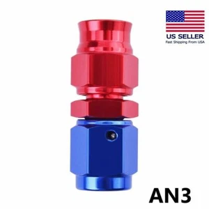 Accesorios rectos de línea de manguera giratoria de combustible de teflón AN3 AN-3 PTFE HO - Imagen 1 de 5
