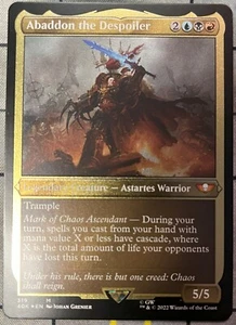 ABADDON THE DESPOILER 319 THICK STOCK Universes Beyond Warhammer 40K MTG Magic - Picture 1 of 1