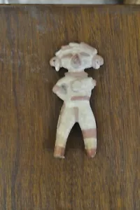 Nayarit polychrome Keramik ausgegraben in der Nähe von Zaqualpan Nayarit 7 1/2 x 3 Zoll Puppe - Bild 1 von 6