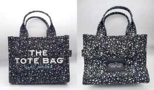 Marc Jacobs The Tote Bag Floral Canvas 2Way Mini Shoulder Handbag 9.8"x7.9"x4.7" - Picture 1 of 11