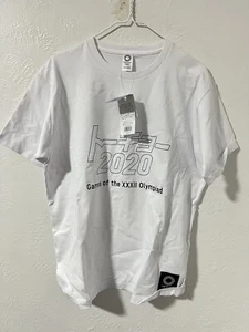 Tokyo 2020 Olympics Official Shirt Japanese Katakana Letters (NEW) Large - Picture 1 of 6