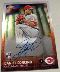 2015 Topps Chrome Daniel Corcino Auto Rookie Card - Picture 1 of 2