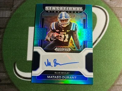 2022 Panini Prizm Draft Picks - Mataeo Durant Sensational Signatures Green Auto - Image 1 of 3