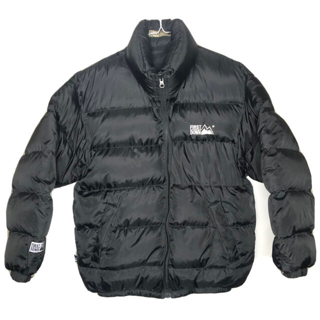 First Down Puffer Jacket Black Coats, Jackets & Vests for Men for 
