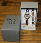 Montre et bracelet décoratifs Time Tru neuf dans sa boîte a besoin de batterie strass reliés