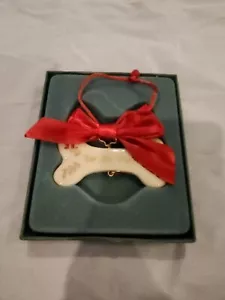 LENOX ORNAMENT FOR MY PUPPY WEIHNACHTSSCHMUCK IN KNOCHENFORM - Bild 1 von 6