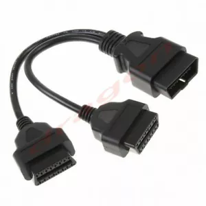 Cavo splitter segnale estensione OBD cavo cavo 16 pin maschio a doppia femmina adattatore Y - Foto 1 di 1