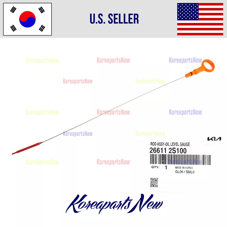 Varilla de medición de aceite de motor 2,5 L 266112S100 ⭐OEM⭐ Sorento Sonata Santa Fe K5 2021-2023 Foto 1 de 1