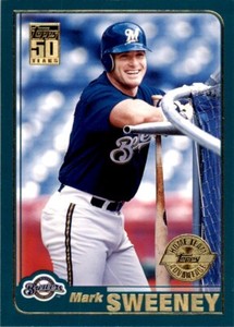 2001 TOPPS MARK SWEENEY . MILWAUKEE BREWERS #587