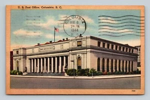 United States Post Office Columbia South Carolina SC Postcard 74599 Linen - Picture 1 of 2