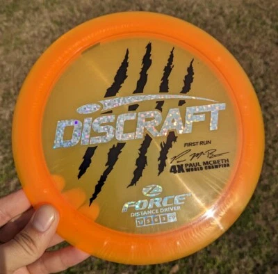 Pearly Orange Discraft First Run 4X Claw Mcbeth Z FORCE Used 170-172g - Image 1 of 4