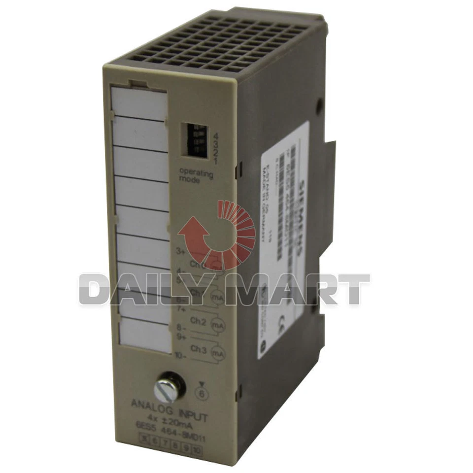 New in Box Siemens 6ES5 464-8MD11 Simatic S5 Analog Input Module 4I +/-20MA ISO - Image 1 of 1