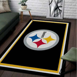 Pittsburgh Steelers Rugs Anti-Skid Living Room Area Rug Floor Mats Carpets Decor