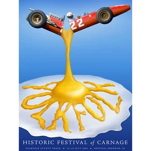 Yolkfolk Track Festival of Carnage 2004 Car Racing Wall Art Canvas Print 18X24" - Picture 1 of 5
