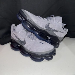 Nike Air Max Scorpion FK Flyknit Gray Blue Black Men Sz 10 DJ4701-006 New RARE - Picture 1 of 6