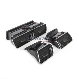 3* Dashboard AC Air Vent Kit Bright Chrome Fit For VW CC Passat - Picture 1 of 24