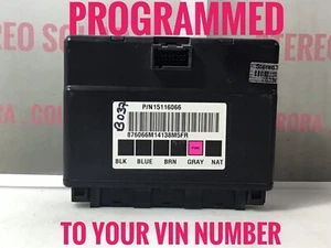 PROGRAMADO 03-06 YUKON TAHOE HUMMER Cadillac BCM P/N 15116066 "B037A" - Imagen 1 de 4