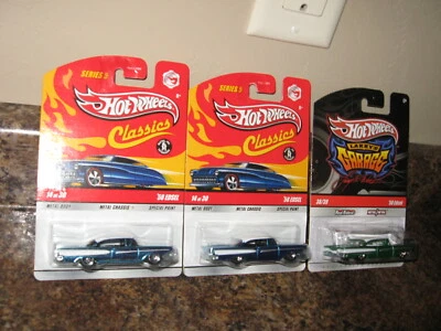 Hot Wheels Lot of 3 1958 Edsel Variation Larry's Garage Classics '58  - Image 1 of 2