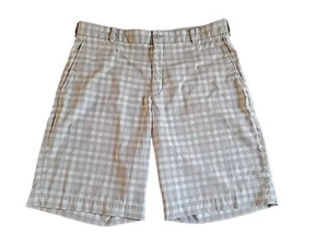 Nike Dri-Fit Tour Casual Golf Shorts Mens Size 36 Light Green White Striped - Picture 1 of 4