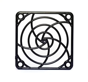 2pcs For 6cm 60x60mm 60mm 6x6cm Fan Grill * Plastic 60.5x60.5x6.5mm Black - Picture 1 of 2