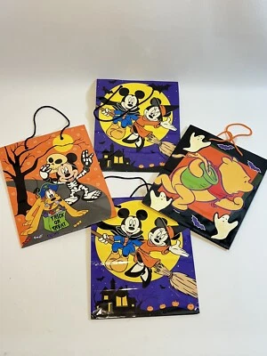 (4) Disney Микки Маус винтажный Хэллоуин подарок сумки бумаги CLEO, INC 1997 - Изображение 1 из 4