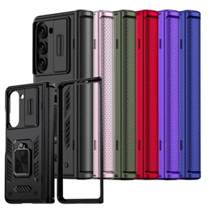 For Samsung Galaxy Z Fold5 Phone Case Shockproof Stand Slide Camera Hinge Cover - Picture 1 of 36