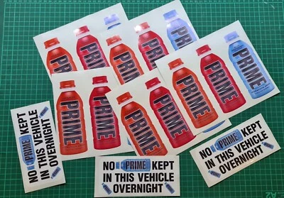 PRIME HYDRATION KSI X LOGAN PAUL 150MM STICKERS BUNDLE