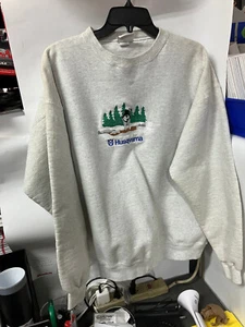 HUSQVARNA HUSKY LANGARM INDIVIDUELL BESTICKTES SWEATSHIRT XL - Bild 1 von 4