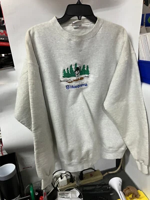 HUSQVARNA HUSKY LANGARM INDIVIDUELL BESTICKTES SWEATSHIRT XL - Bild 1 von 4