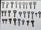 Lot of 26 vintage steel keys Milwaukee Master Indak Parker