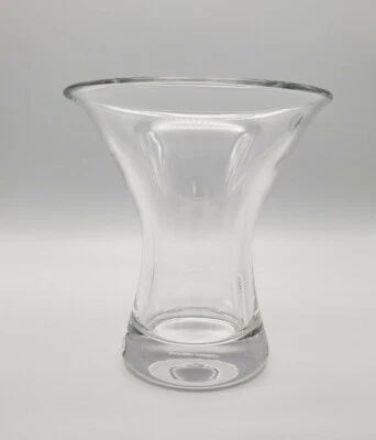 签名,Marc Aurel 水晶花瓶,透明,6 英寸高,状况完好 — 第 1/4 张图片