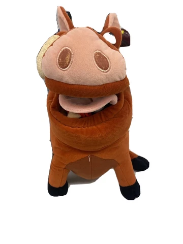 Disney Store Exclusive 14" Pumbaa The Lion King Large Plush With Grub Bugs Cover