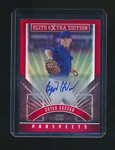 BRYAN HUDSON 2015 PANINI ELITE EXTRA EDITION RED PARALLEL AUTO 