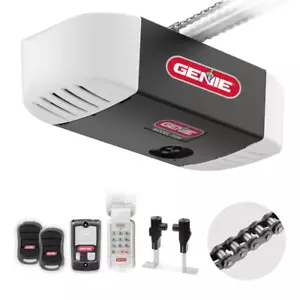 Genie Garage Door Opener 8.5"x12"Chain Drive 550 1/2HP Durable w/Wireless Keypad - Picture 1 of 12