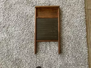 Tabla de lavado vintage Maid-Rite no 2072 tamaño familiar estándar Columbus Washboard Co - Imagen 1 de 7