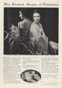 1930 Ponds Cold Cream: Elizabeth Altemus Philadelphia Vintage Print Ad - Bild 1 von 1