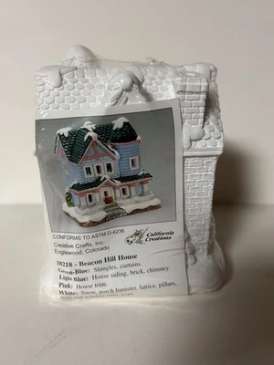 California Creations 10218 Beacon Hill House Christmas Winter Ready To Paint - Image 1 of 4