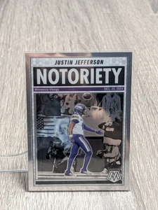 Justin Jefferson Minnesota Vikings 2025 Mosaic Panini Notoriety #6 - Picture 1 of 2