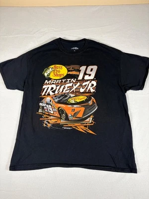 Camisa Martin Truex Jr #19 NASCAR 2021 para hombre de 2 caras negra con honda en XL Foto 1 de 4