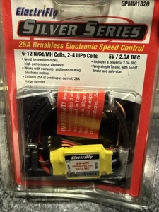 ElectriFly Silver Series 25A Brushless Electronic Speed Controller GPMM1820 - Picture 1 of 4