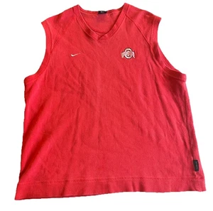 Ohio State Buckeyes Nike Team maglione rosso scollo a V gilet uomo XL - Foto 1 di 5
