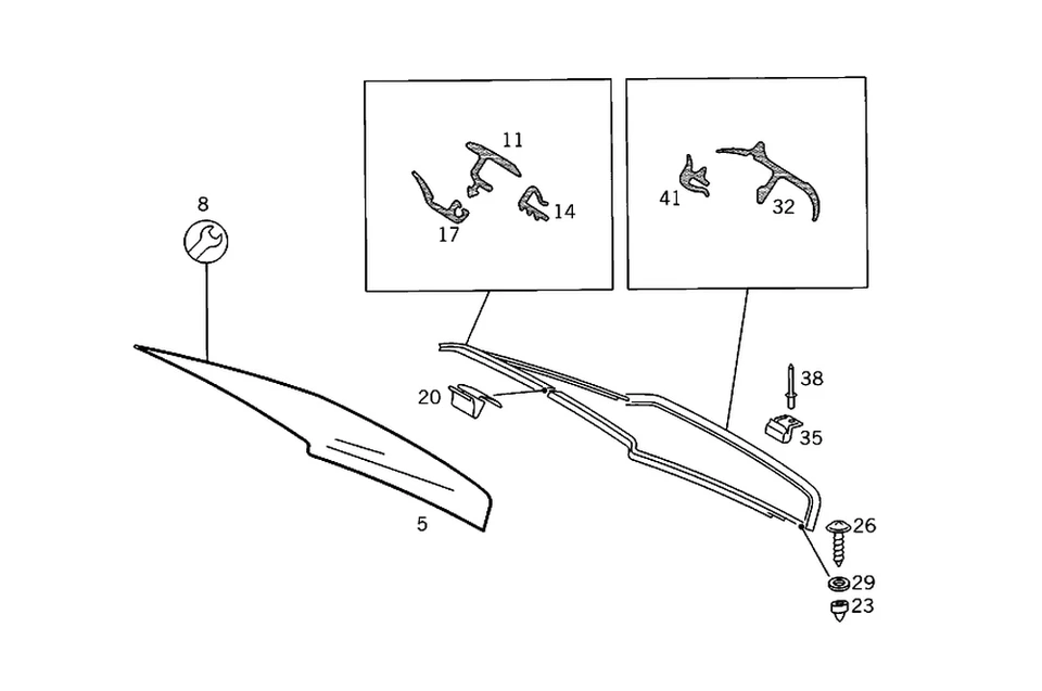 Genuine Mercedes-Benz Cover 124-670-07-08 - Image 1 of 1