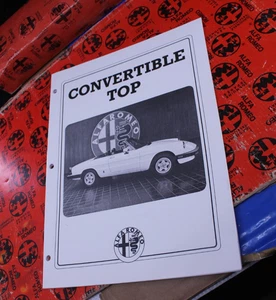 Alfa Romeo Spider Convertible Top Manual - NEW - Bild 1 von 4