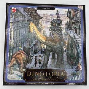 Dinotopia Steep Street 1995 James Gurney 500 PC Jigsaw Puzzle Dinosaur Fantasy - Picture 1 of 3