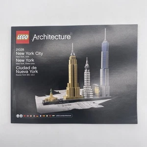 Lego Architecture 21028 New York City Instruction Manual Guide Booklet Only - Picture 1 of 4