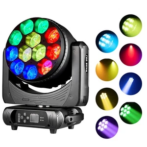 12X40 W Led Move Head Beam Light Stage RGBW DMX Beam Wash Lighting DJ Disco Bar - Picture 1 of 18
