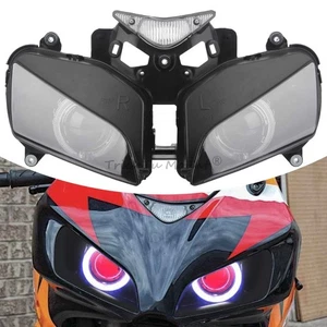 Fully Assembled Headlight White Red Evil Eye For Honda CBR1000RR 04-07 2005 2006 - Picture 1 of 24