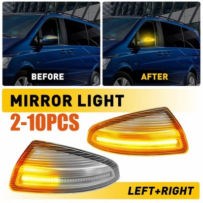 Luz intermitente espejo puerta 2-10X para Mercedes Benz C250 C300 C350 C63 2008-14 Foto 1 de 4