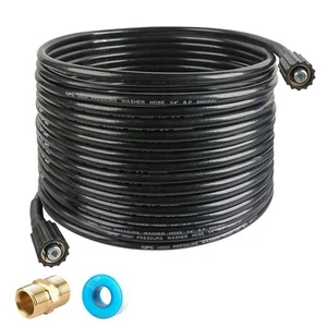 Pressure Washer Hose 50 FT X 1/4 Inch, Replacement Power Washer Hose for Most... - Picture 1 of 7