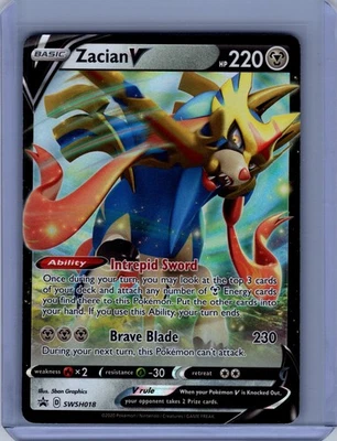Pokemon SWSH: Sword & Shield Promo Cards #SWSH018 Zacian V Near Mint or Better - Image 1 of 2